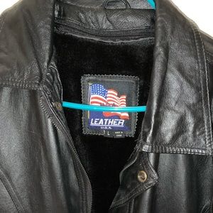 Men’s Leather jacket with removable vest